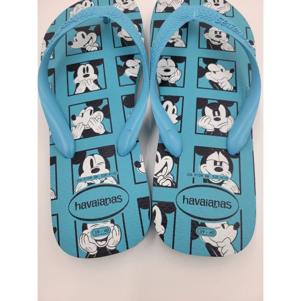 Havaianas Blue‎ Disney Mickey Mouse Flip Flops Sandals 9/10W 8M